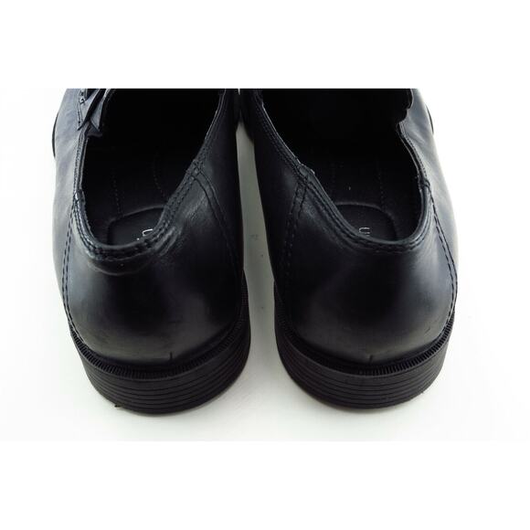 Calvin Klein Shoes Sz 12 M Almond Toe Black Loafer Leather Men - Picture 5 of 7